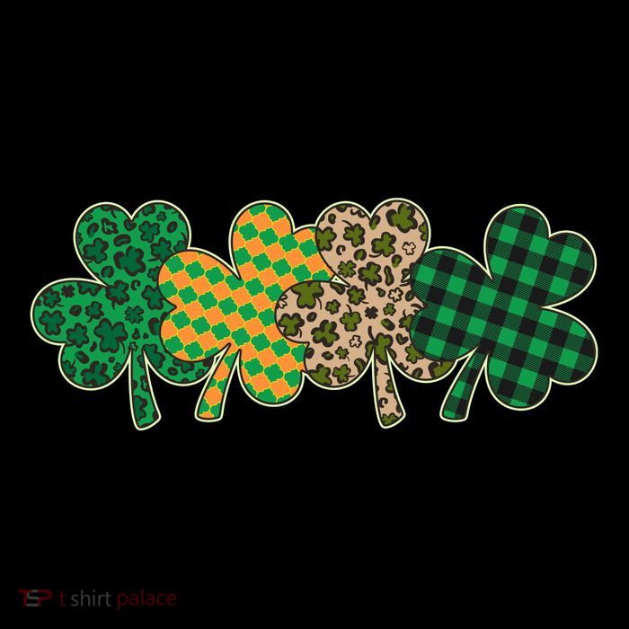 Cute St Patrick's Day Patterns Shamrock Clovers Toddler Hoodie