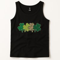 Cute St Patrick's Day Patterns Shamrock Clovers Tank Top