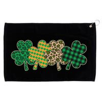 Cute St Patrick's Day Patterns Shamrock Clovers Grommeted Golf Towel