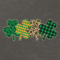 Cute St Patrick's Day Patterns Shamrock Clovers Cotton Canvas Backpack