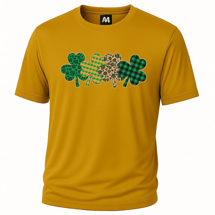 Cute St Patrick's Day Patterns Shamrock Clovers Performance Shirt