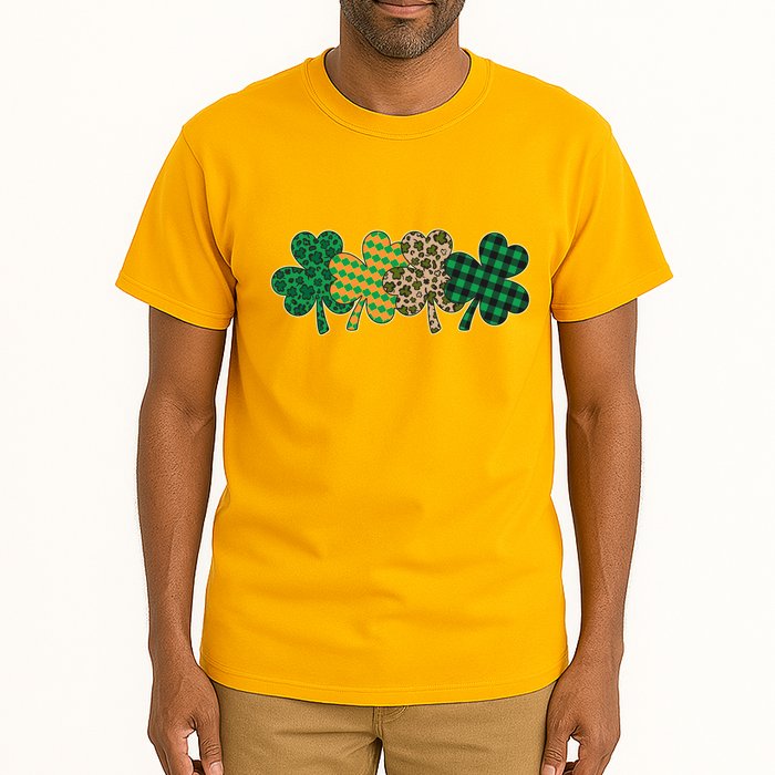 Cute St Patrick's Day Patterns Shamrock Clovers Tall T-Shirt