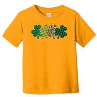 Cute St Patrick's Day Patterns Shamrock Clovers Toddler T-Shirt