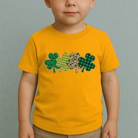 Cute St Patrick's Day Patterns Shamrock Clovers Toddler T-Shirt