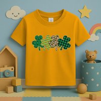 Cute St Patrick's Day Patterns Shamrock Clovers Toddler T-Shirt