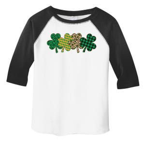 Cute St Patrick's Day Patterns Shamrock Clovers Toddler Fine Jersey T-Shirt