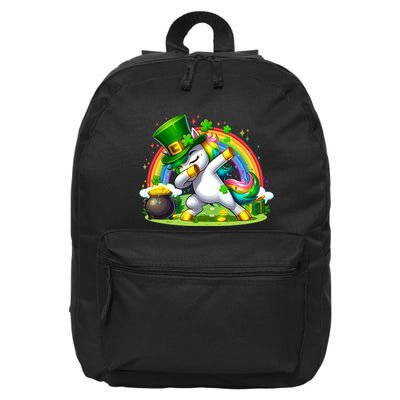 Cute St Patricks Day Dabbing Leprechaun Pony 16 in Basic Backpack