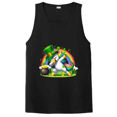 Cute St Patricks Day Dabbing Leprechaun Pony PosiCharge Competitor Tank