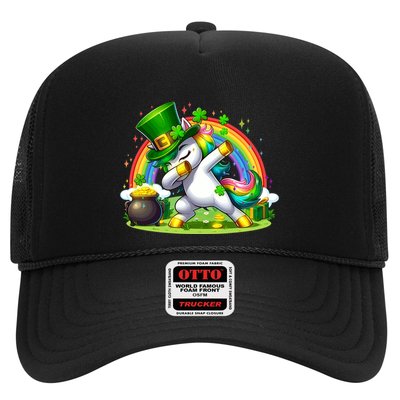 Cute St Patricks Day Dabbing Leprechaun Pony Trucker Hat
