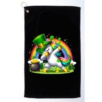 Cute St Patricks Day Dabbing Leprechaun Pony Golf Towel