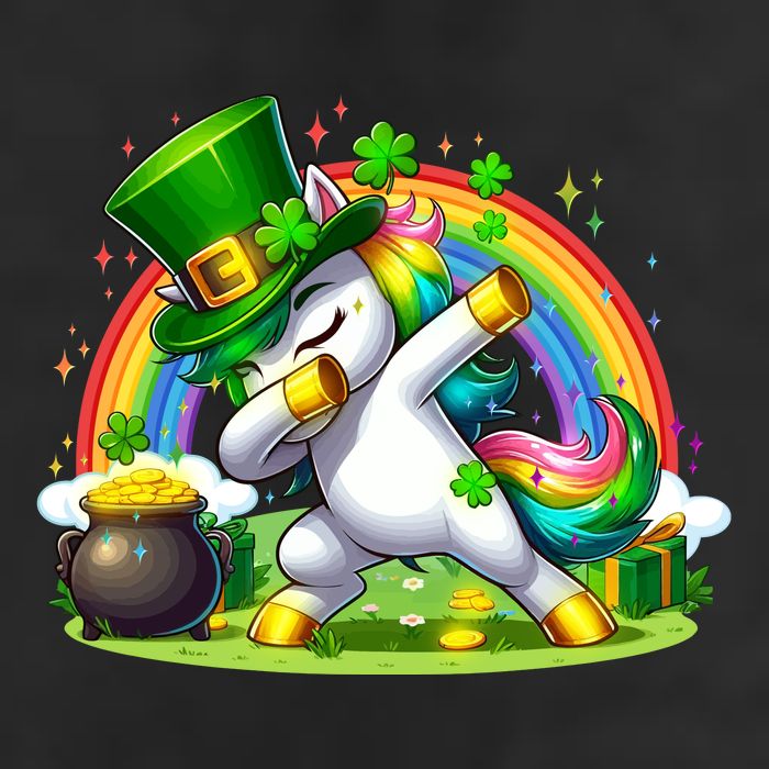 Cute St Patricks Day Dabbing Leprechaun Pony Golf Towel