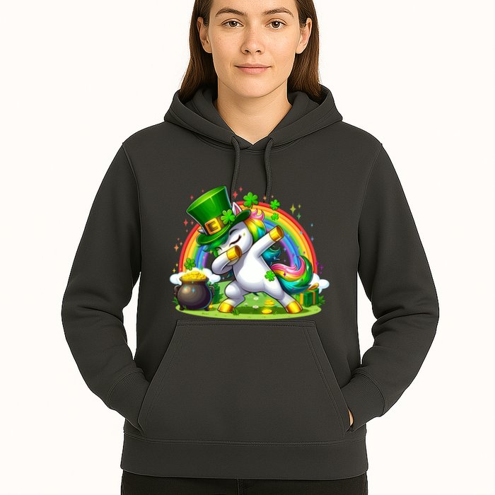 Cute St Patricks Day Dabbing Leprechaun Pony Hoodie