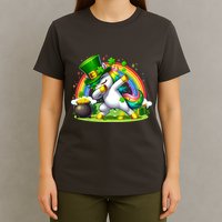 Cute St Patricks Day Dabbing Leprechaun Pony T-Shirt