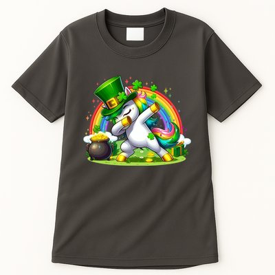 Cute St Patricks Day Dabbing Leprechaun Pony Tall T-Shirt