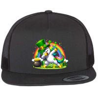 Cute St Patricks Day Dabbing Leprechaun Pony Flatbill Hat