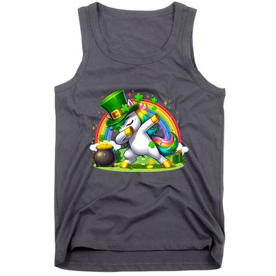 Cute St Patricks Day Dabbing Leprechaun Pony Tank Top