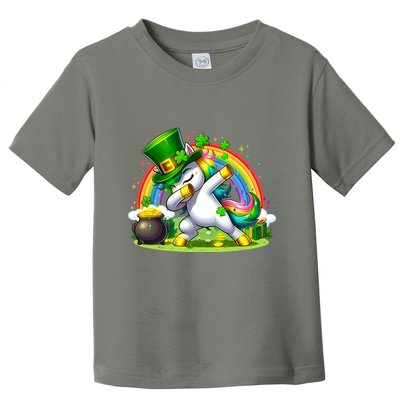 Cute St Patricks Day Dabbing Leprechaun Pony Toddler T-Shirt