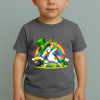 Cute St Patricks Day Dabbing Leprechaun Pony Toddler T-Shirt