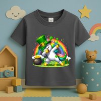 Cute St Patricks Day Dabbing Leprechaun Pony Toddler T-Shirt