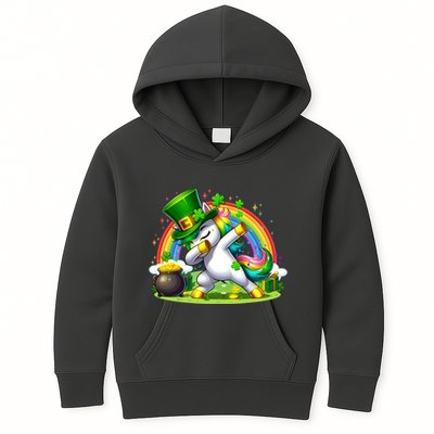 Cute St Patricks Day Dabbing Leprechaun Pony Kids Hoodie