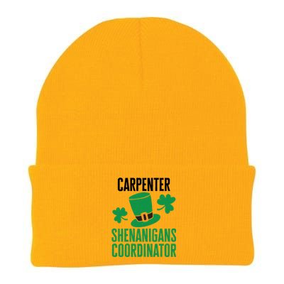 Carpenter St Patricks Day Shenanigans Coordinator Cool Gift Knit Cap Winter Beanie