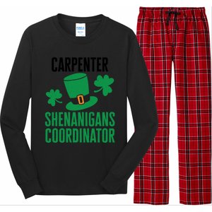 Carpenter St Patricks Day Shenanigans Coordinator Cool Gift Long Sleeve Pajama Set