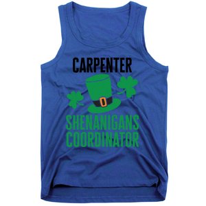 Carpenter St Patricks Day Shenanigans Coordinator Cool Gift Tank Top