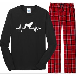 Cocker Spaniel pulse funny pet lovers Long Sleeve Pajama Set