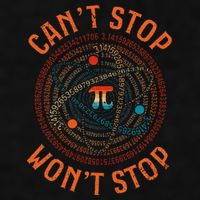Cant Stop Pi Wont Stop Math Pi Day Funny Maths Teacher Ladies PosiCharge Tri-Blend Wicking Tank