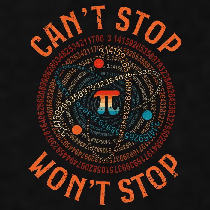Cant Stop Pi Wont Stop Math Pi Day Funny Maths Teacher Ladies PosiCharge Tri-Blend Wicking Tank