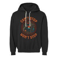Cant Stop Pi Wont Stop Math Pi Day Funny Maths Teacher Garment-Dyed Fleece Hoodie