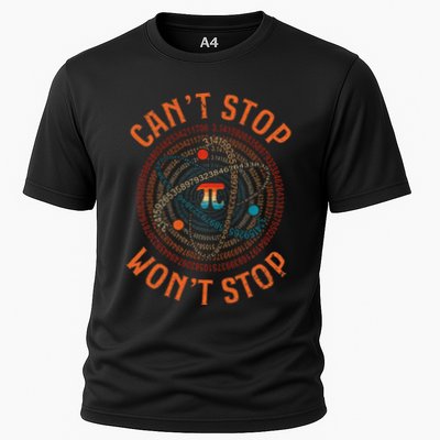 Cant Stop Pi Wont Stop Math Pi Day Funny Maths Teacher Performance Shirt