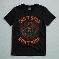 Cant Stop Pi Wont Stop Math Pi Day Funny Maths Teacher T-Shirt
