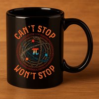 Cant Stop Pi Wont Stop Math Pi Day Funny Maths Teacher 11oz C Handle Ceramic Mug