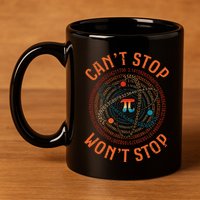 Cant Stop Pi Wont Stop Math Pi Day Funny Maths Teacher 11oz C Handle Ceramic Mug