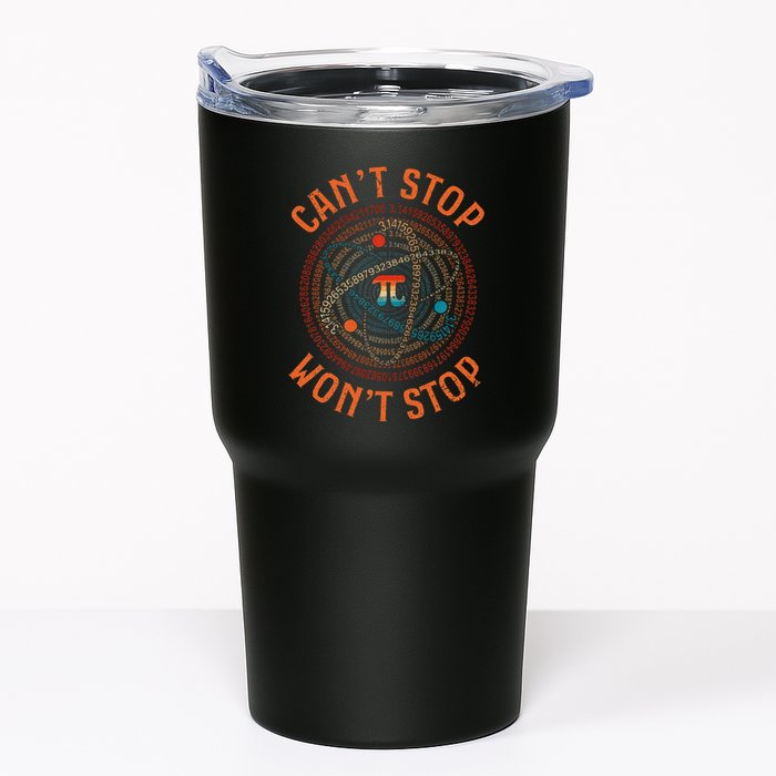 Cant Stop Pi Wont Stop Math Pi Day Funny Maths Teacher Tumbler