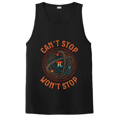 Cant Stop Pi Wont Stop Math Pi Day Funny Maths Teacher PosiCharge Competitor Tank