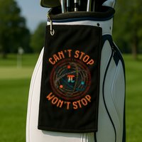 Cant Stop Pi Wont Stop Math Pi Day Funny Maths Teacher Golf Towel