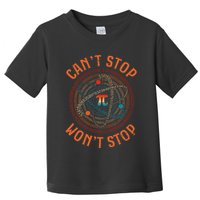 Cant Stop Pi Wont Stop Math Pi Day Funny Maths Teacher Toddler T-Shirt