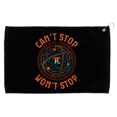Cant Stop Pi Wont Stop Math Pi Day Funny Maths Teacher Grommeted Golf Towel