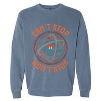 Cant Stop Pi Wont Stop Math Pi Day Funny Maths Teacher Garment-Dyed Sweatshirt