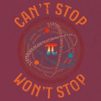 Cant Stop Pi Wont Stop Math Pi Day Funny Maths Teacher 16oz Travel Tumbler