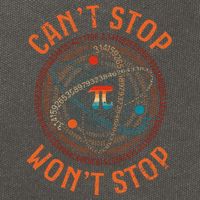 Cant Stop Pi Wont Stop Math Pi Day Funny Maths Teacher Cotton Canvas Backpack