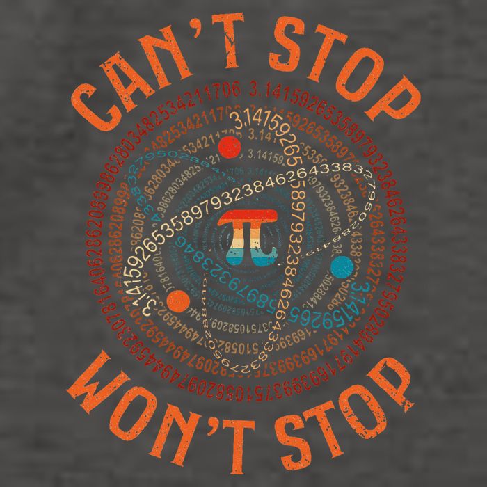 Cant Stop Pi Wont Stop Math Pi Day Funny Maths Teacher Vector Backpack