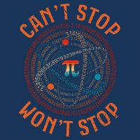 Cant Stop Pi Wont Stop Math Pi Day Funny Maths Teacher Infant Baby Jersey Bodysuit