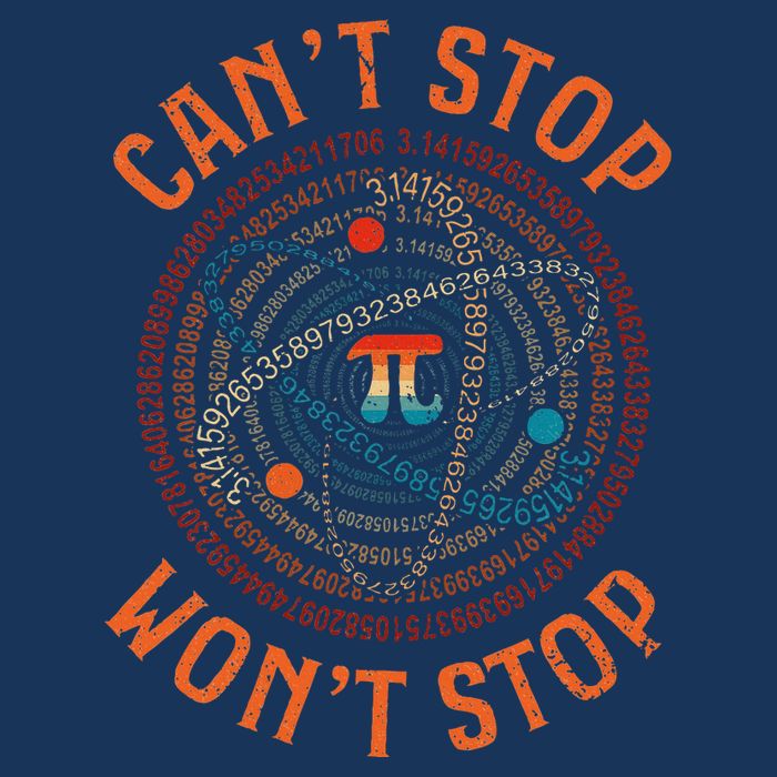 Cant Stop Pi Wont Stop Math Pi Day Funny Maths Teacher Infant Baby Jersey Bodysuit