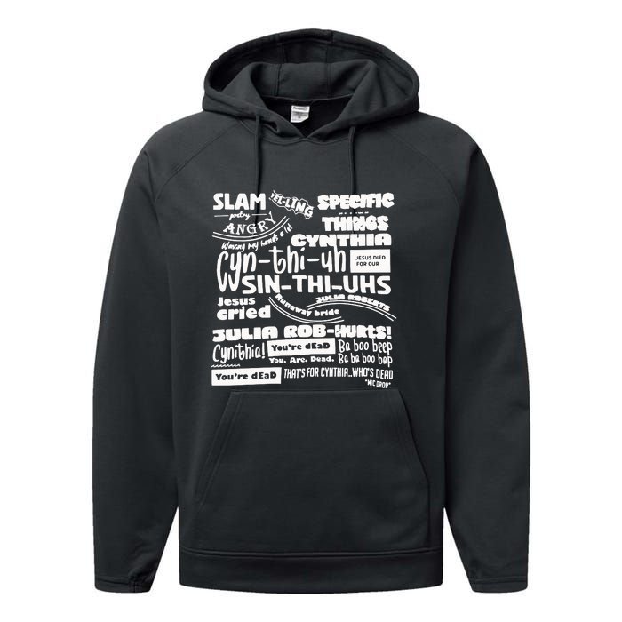 Cynthia Slam Poetry Performance Fleece Hoodie