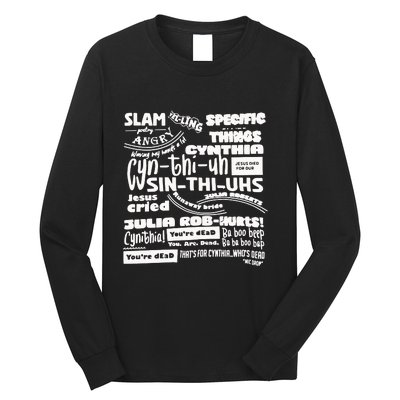 Cynthia Slam Poetry Long Sleeve Shirt