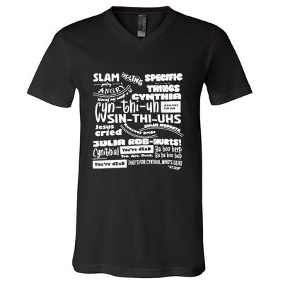 Cynthia Slam Poetry V-Neck T-Shirt