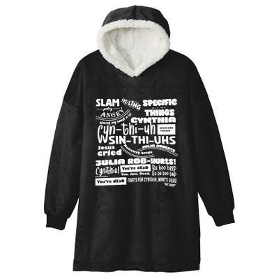 Cynthia Slam Poetry Hooded Wearable Blanket